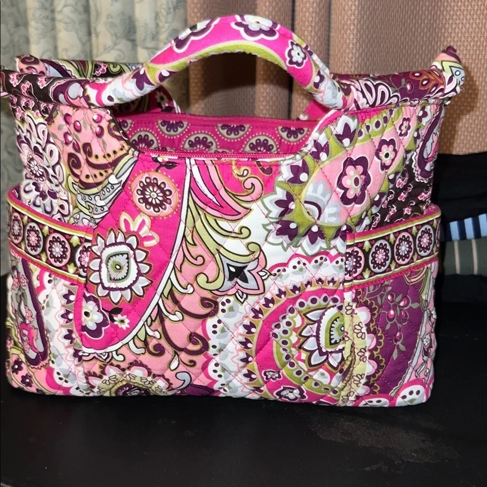 Vera Bradley Fuchsia and Plum Floral Design